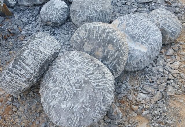 Unusual soapstone boulders